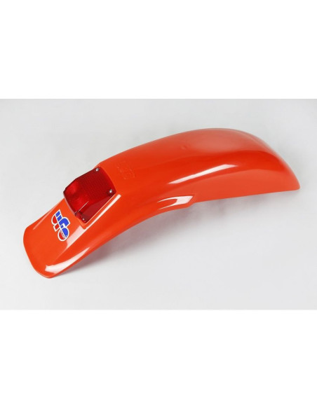 Garde boue arrière - Orange - UFO Universel Enduro 125/250/500 1983-1993 avec feu