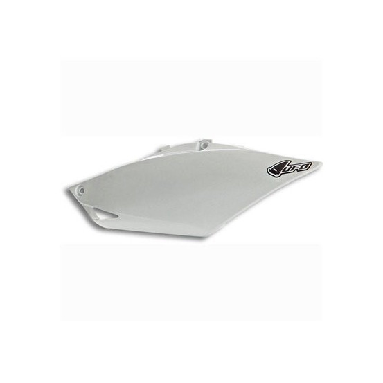 Plaque Latérale Gauche - Blanc - UFO Honda 250 CRF R 2014-2016 / 450 CRF R 2013-2016 Simple Sortie (L'Unité)