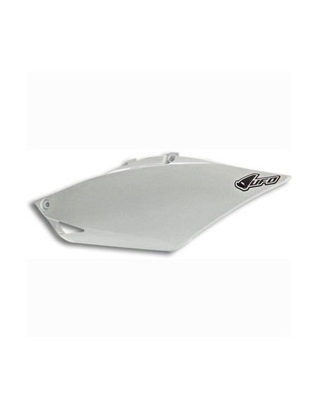 Plaque Latérale Gauche - Blanc - UFO Honda 250 CRF R 2014-2016 / 450 CRF R 2013-2016 Simple Sortie (L'Unité)