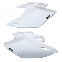 Plaques latérales - Blanc - UFO Kawasaki 250 KXF 2009-2012