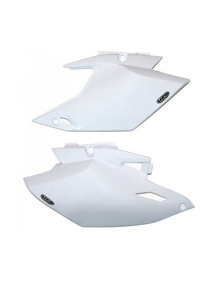 Plaques latérales - Blanc - UFO Kawasaki 250 KXF 2009-2012