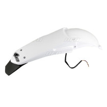 Garde boue arrière Enduro - Blanc - UFO 125-250 YZ 2002-2012 avec leds