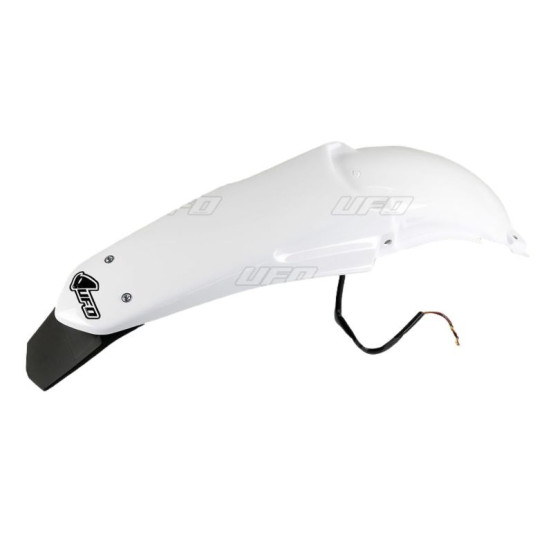 Garde boue arrière Enduro - Blanc - UFO 125-250 YZ 2002-2012 avec leds