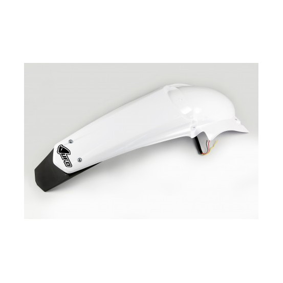 Garde boue arrière Enduro - Blanc - UFO 250/450 YZF 2006-2009 avec leds