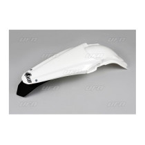 Garde boue arrière Enduro - Blanc - UFO 250 KXF 2013-2014, 450 KXF 2012-2014 avec leds
