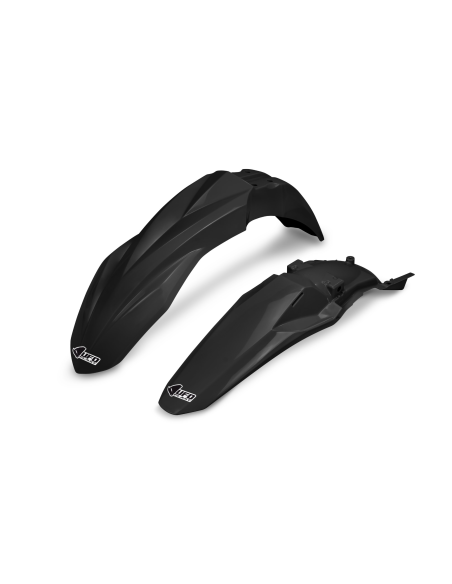 Kit Gardes boues Avant + Arrière - Noir - UFO Kawasaki 450 KX-F 2024-2026