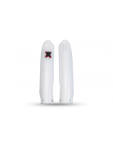 Protections de fourche + Kit départ - Blanc - UFO Yamaha 450 YZ-F 2023-2026 / 250 YZF 2024-2026
