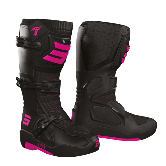 Bottes cross Shot Race 4 - Noir Rose