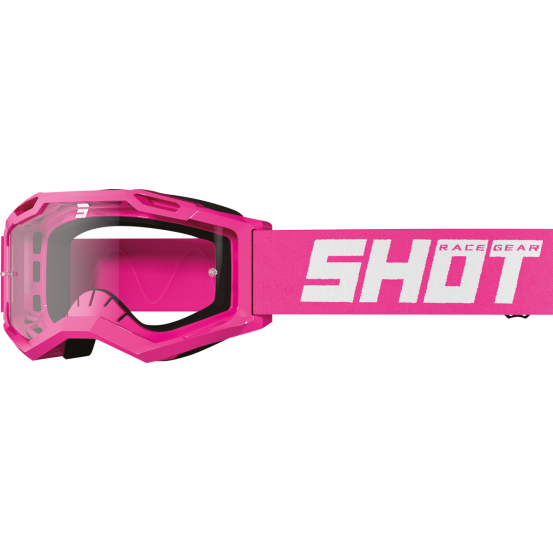 Masque cross enfant Shot 2024 Rocket 2.0 - Rose Fluo Glossy