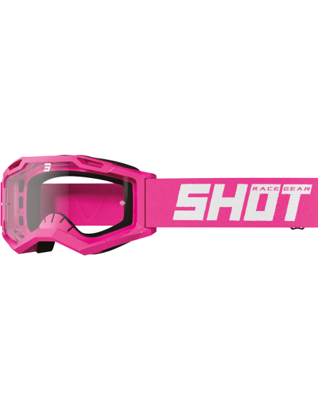 Masque cross enfant Shot 2024 Rocket 2.0 - Rose Fluo Glossy