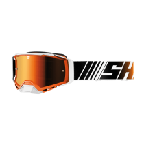 Masque cross Shot Core Stripe - Orange Glossy