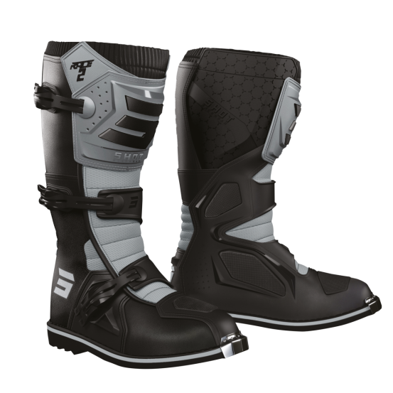 Bottes cross Shot Race 2 - Noir Gris