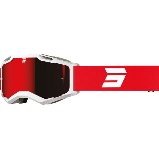 Masque cross Shot Iris 2.0 Tech - Blanc Rouge