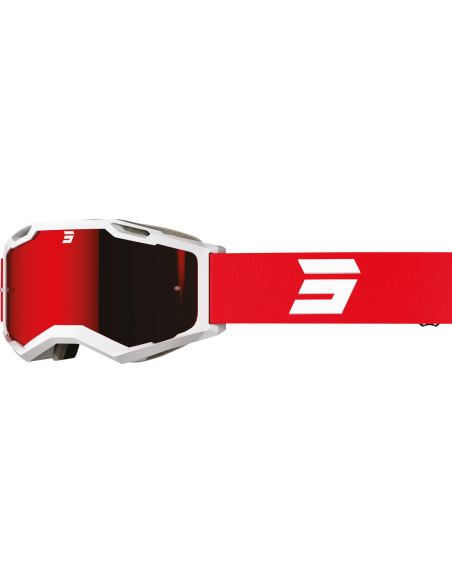 Masque cross Shot Iris 2.0 Tech - Blanc Rouge