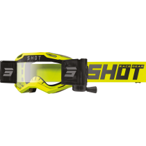 Masque cross Shot Iris 2.0 Solid Roll-off - Jaune Fluo