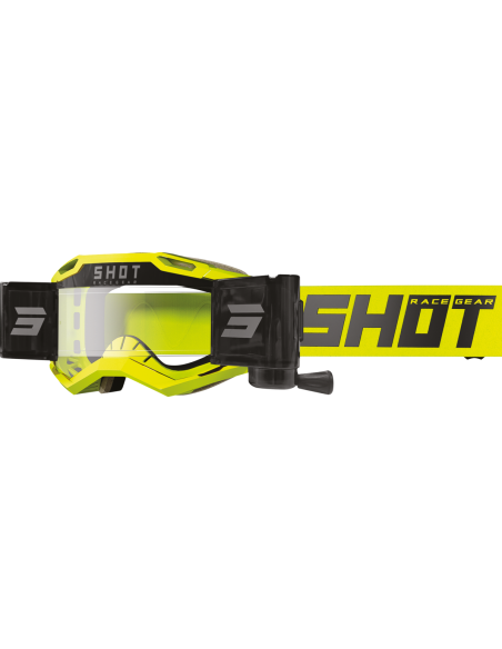 Masque cross Shot Iris 2.0 Solid Roll-off - Jaune Fluo