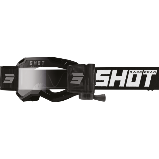 Masque cross Shot Assault 2.0 Solid Roll-off - Noir
