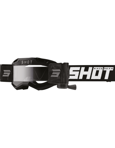 Masque cross Shot Assault 2.0 Solid Roll-off - Noir