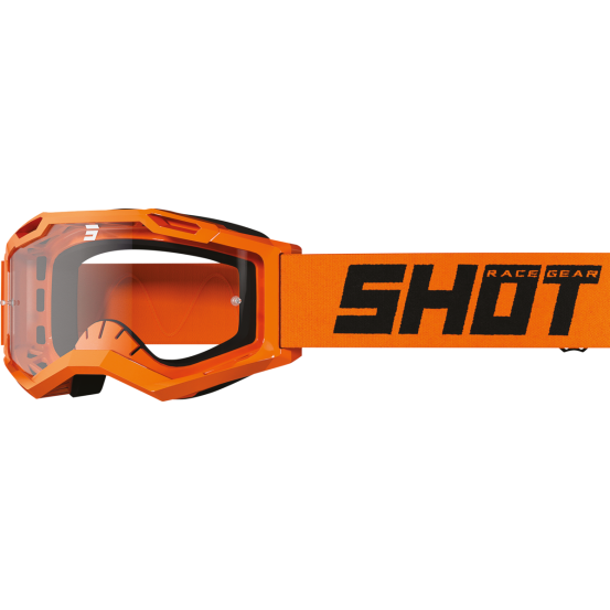 Masque cross Shot Assault 2.0 Solid - Orange Fluo