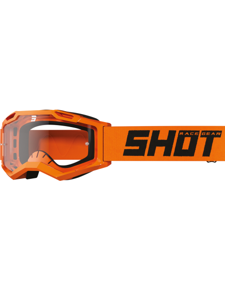 Masque cross Shot Assault 2.0 Solid - Orange Fluo