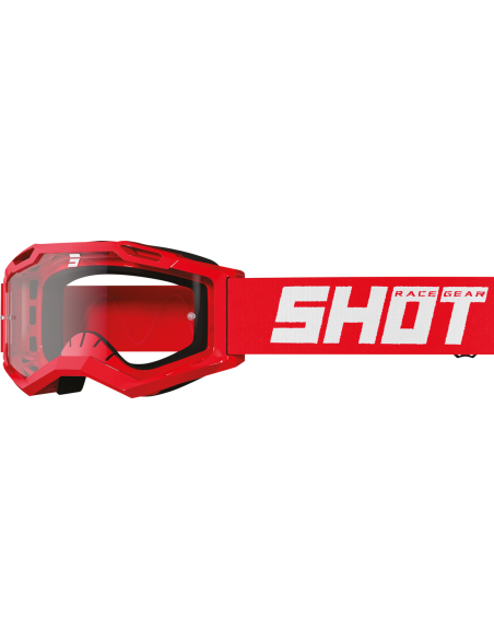 Masque cross Shot Assault 2.0 Solid - Rouge