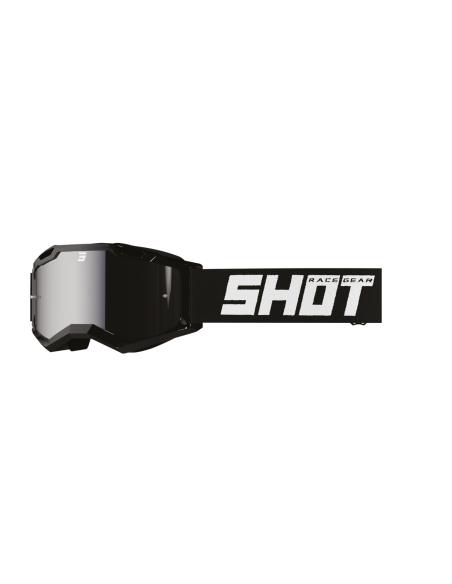 Masque cross Shot Assault 2.0 Solid - Noir Glossy