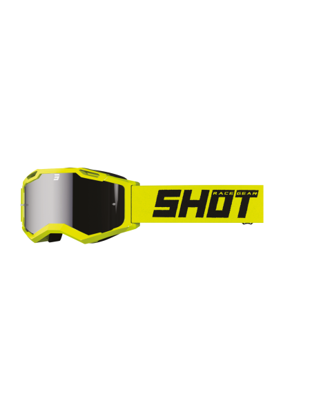 Masque cross Shot Assault 2.0 Solid - Jaune Glossy