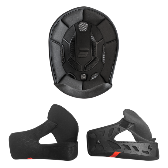 Intérieur de casque cross Shot Race - Noir
