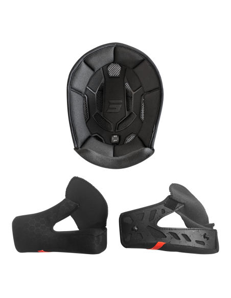 Intérieur de casque cross Shot Race - Noir
