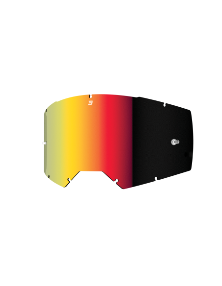 Ecran iridium pour masque cross Shot Core - Rouge