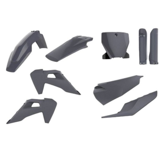 Kit plastiques - Gris - POLISPORT Husqvarna TC FC 2019-2022