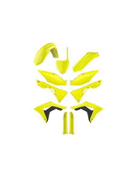 Kit plastiques - Jaune Fluo - POLISPORT Honda 250 450 CRF-R 2017-2021