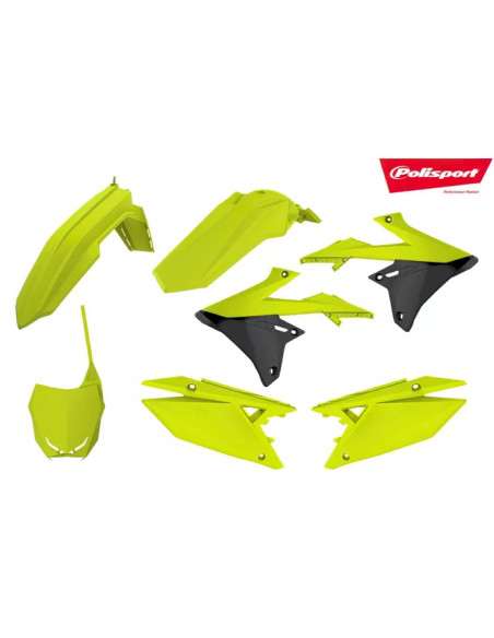 Kit plastiques - Jaune Fluo - POLISPORT Suzuki 450 RM-Z 2018-2022