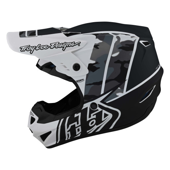 Casque cross Troy Lee Designs 2022 GP Polyacrylite Nova - Camo Blanc