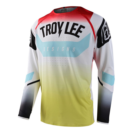 Maillot cross enfant Troy Lee Designs GP Arc - Acid Jaune Rouge