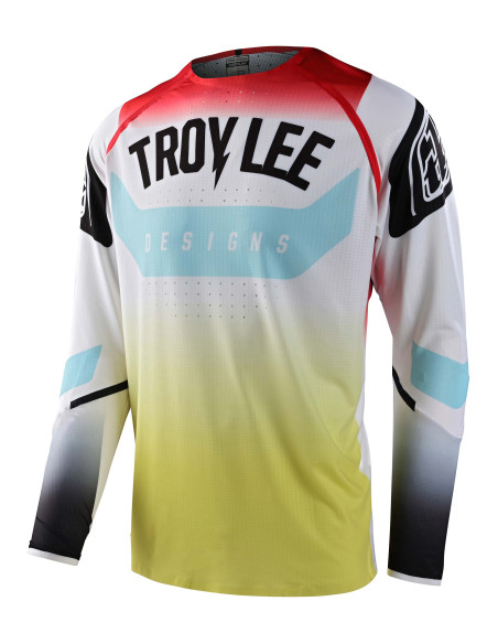 Maillot cross enfant Troy Lee Designs GP Arc - Acid Jaune Rouge