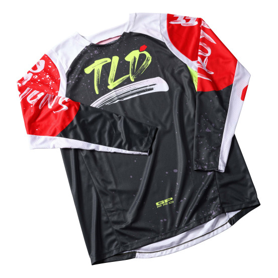 Maillot cross Troy Lee Designs 2023 GP Pro Partical - Noir Rouge