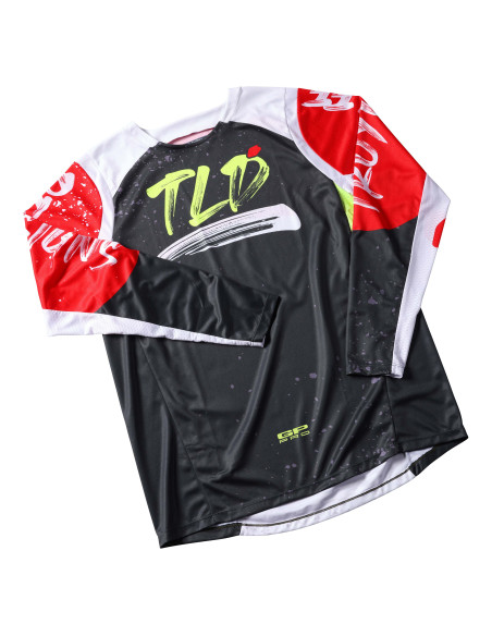 Maillot cross Troy Lee Designs 2023 GP Pro Partical - Noir Rouge