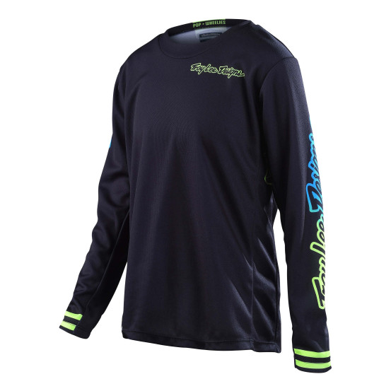 Maillot cross enfant Troy Lee Designs GP Pro Blends - Bleu marine Orange