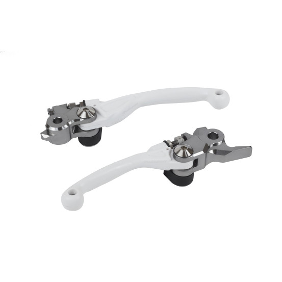 Jeu de leviers - Blanc - POLISPORT Pivot Incassable APT Honda 250 450 CRF-R CRF-RX 2007-2023