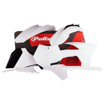 Kit plastiques - Blanc - POLISPORT KTM SX 2011 EXC EXC-F 2012-2013