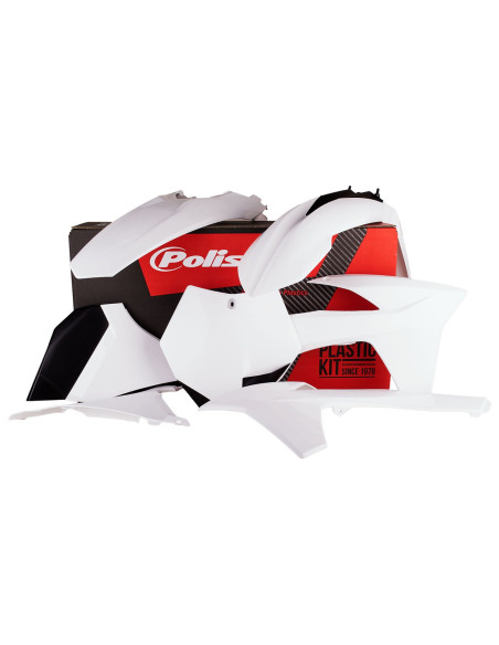 Kit plastiques - Blanc - POLISPORT KTM SX 2011 EXC EXC-F 2012-2013