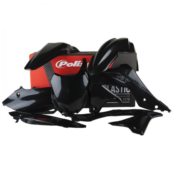 Kit plastiques - Noir - POLISPORT Kawasaki 250 KX-F 2013-2016