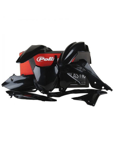 Kit plastiques - Noir - POLISPORT Kawasaki 250 KX-F 2013-2016