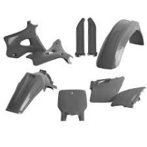 Kit plastiques complet - Gris - POLISPORT Kawasaki 125 250 KX 1996-1998