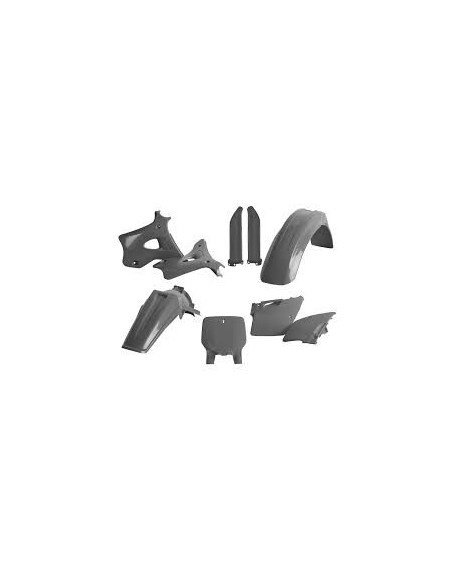 Kit plastiques complet - Gris - POLISPORT Kawasaki 125 250 KX 1996-1998