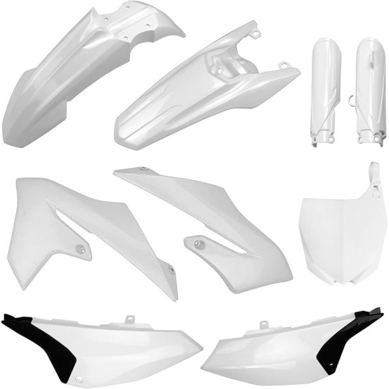 Kit plastiques complet - Blanc - POLISPORT Yamaha 65 YZ 2019