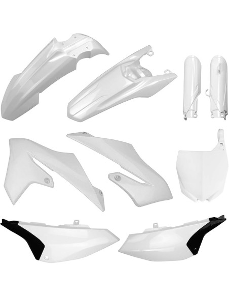 Kit plastiques complet - Blanc - POLISPORT Yamaha 65 YZ 2019