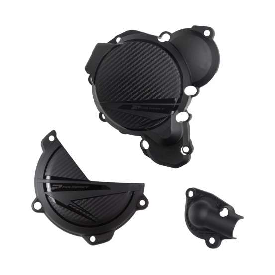 Kit de Protection de carters - Noir - POLISPORT KTM 250 300 EXC TBI Husqvarna 250 300 TE 2024