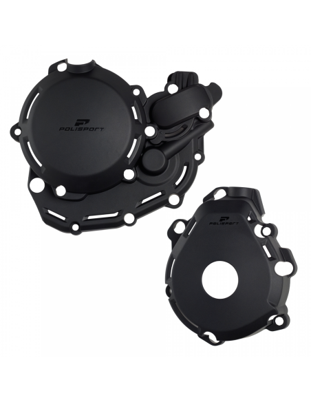 Kit de Protection de carters - Noir - POLISPORT KTM 450 EXC-F Husqvarna 450 FE 2024